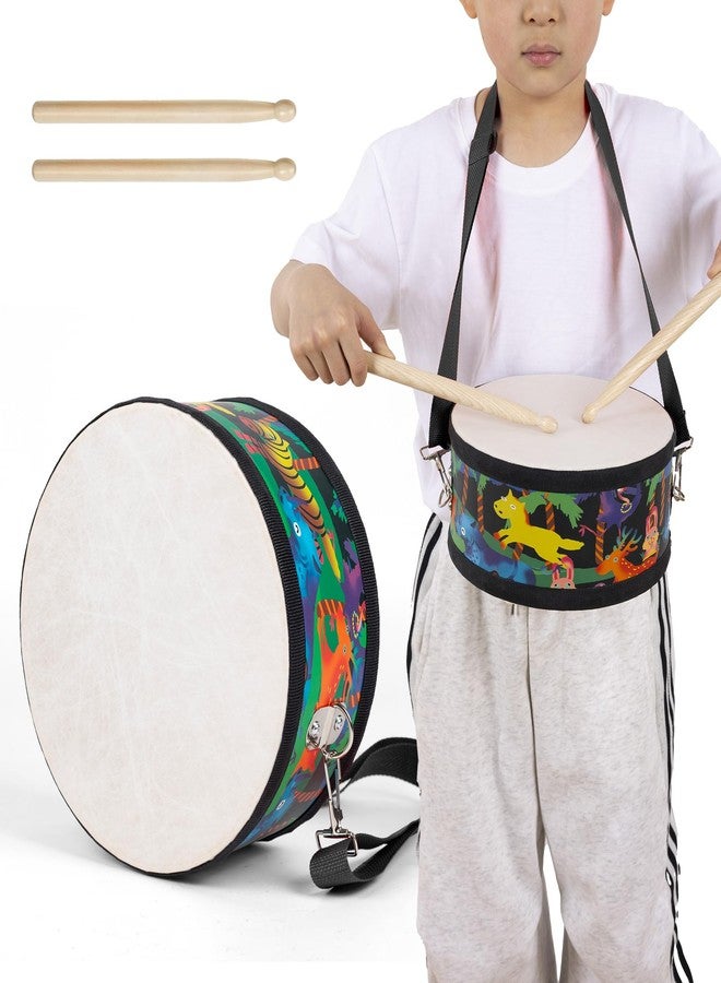 Ubblove Kids Drum Set with Adjustable Strap: Toddler Musical Instrument for Ages 3-5, Wearable Drum Kit with Drumsticks, Educational Percussion Toy for Rhythm Music Development (Black) - Image 1